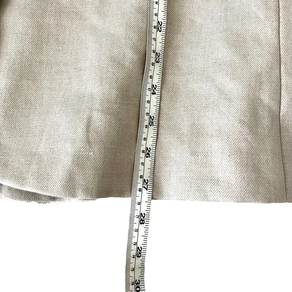 J.Crew Parke Blazer 22 Beige Linen Blend Single Button Career Classic Plus - Picture 8 of 10